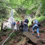 Aufstieg zum Sankenbach-Wasserfall (Genießerpfad zur Glasmännleshütte)